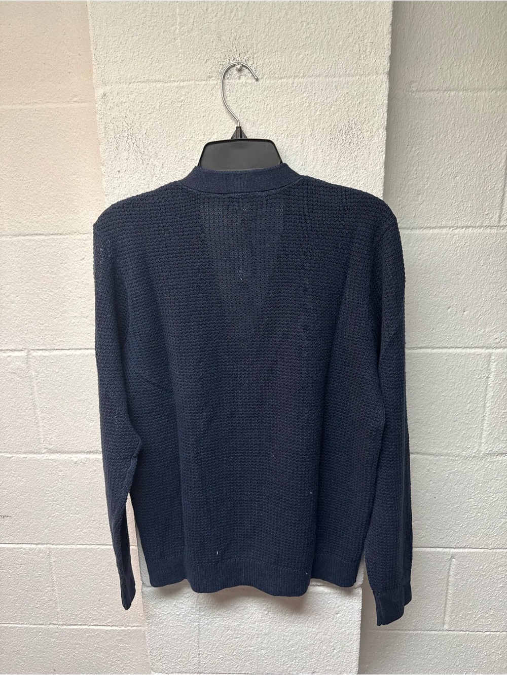Onia Navy V-Neck Button Front Cardigan - Picture 6 of 6